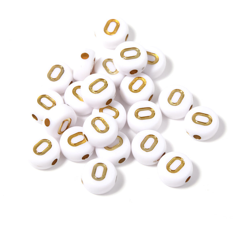 Alphabet Letter Beads 4x7mm Acrylic Round Beads for Bracelets Necklaces Keychains DIY Jewelry, Pack of 300