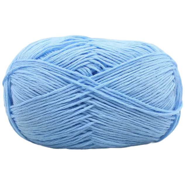 4-Ply Fingering Weight Yarn, 153 Yards 50g/1.76oz 100% Cotton Thin Yarn for Crochet & Knitting