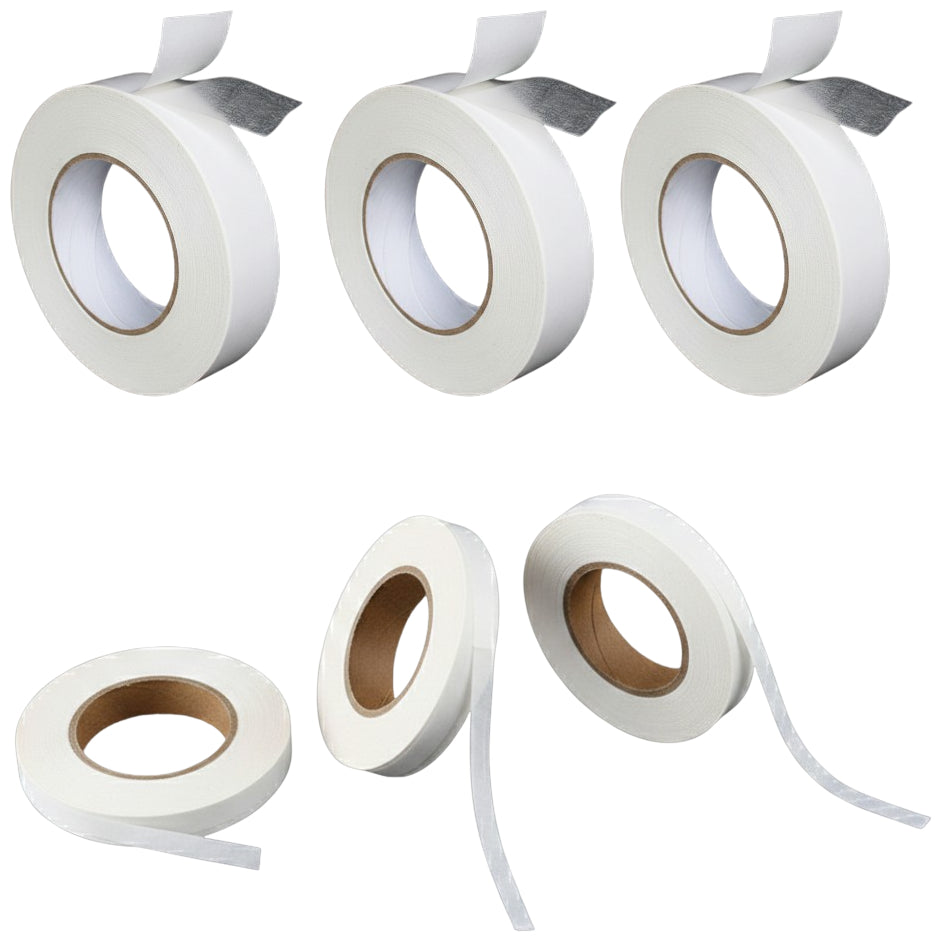 6 Rolls Double Sided Craft Tape Multi Size Adhesive for Scrapbooking Card Making and Photos