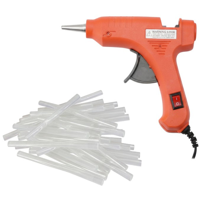 20W Mini Hot Glue Gun Kit with 30 Glue Sticks Fast Heating for Crafts and Repairs