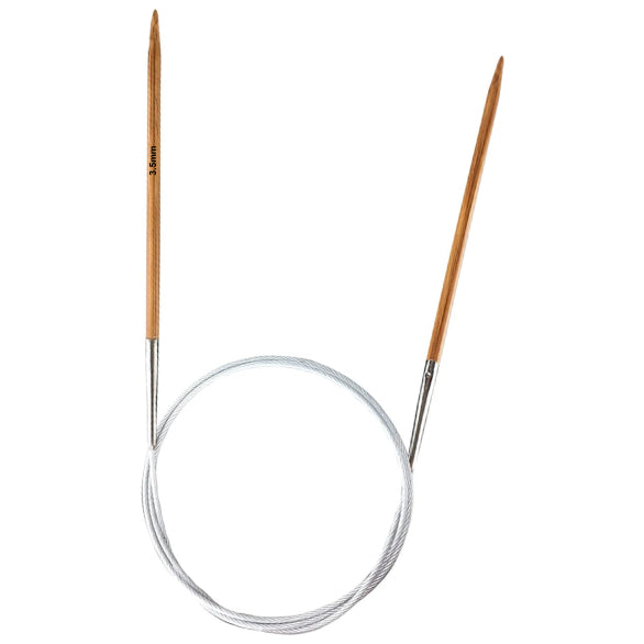 32-Inch Bamboo Circular Knitting Needle for DIY Handmade and Various Yarn Weaving Projects