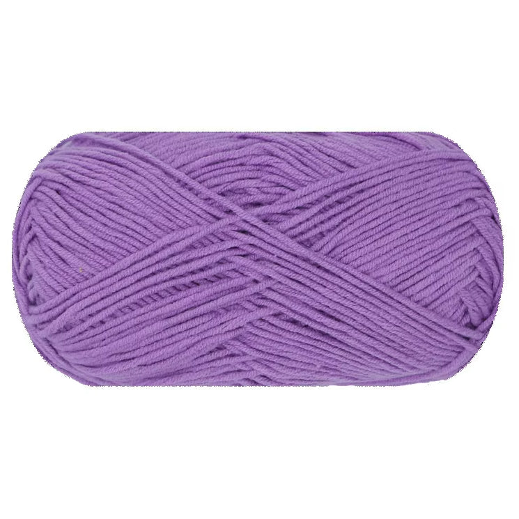 Soft Cotton Acrylic Yarn for Crochet and Knitting, 40 Grams/1.41oz 142 yards