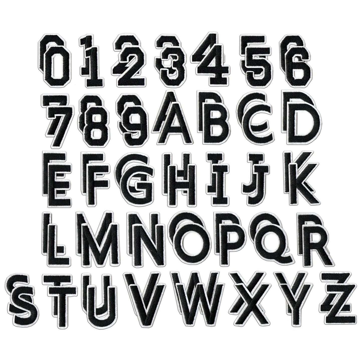 Iron On Alphabet Letter Patches A to Z Embroidered Applique for Clothes Hats Jeans