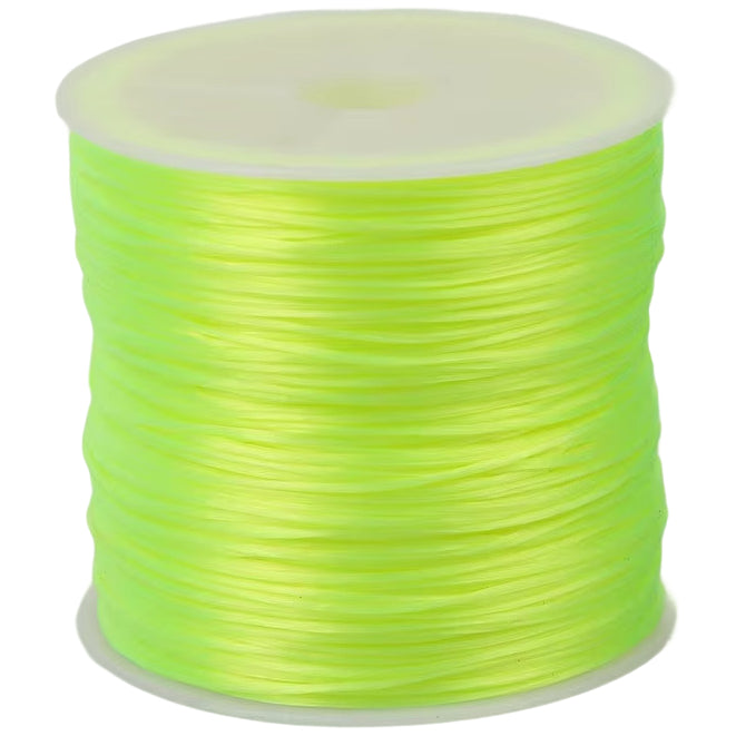 0.8mm Transparent Crystal Elastic Cord for Beading, Bracelets, and Jewelry Making, 60m Roll