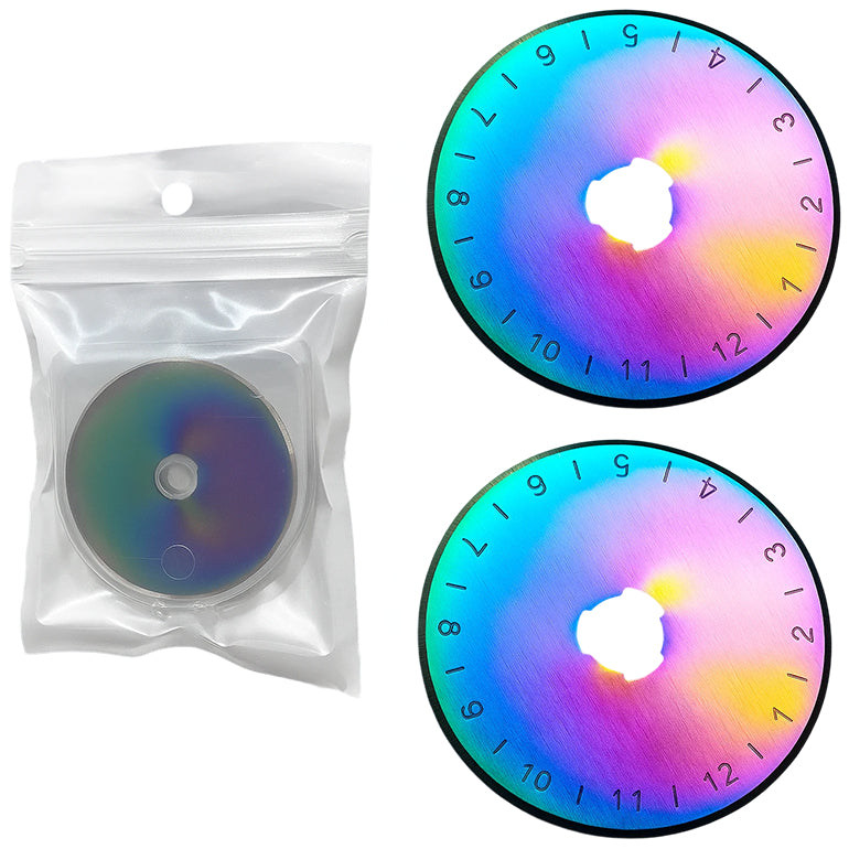 Rotary Cutter Replacement Blades for Fabric, Paper, Leather, Sewing, Quilting, and Craft Projects