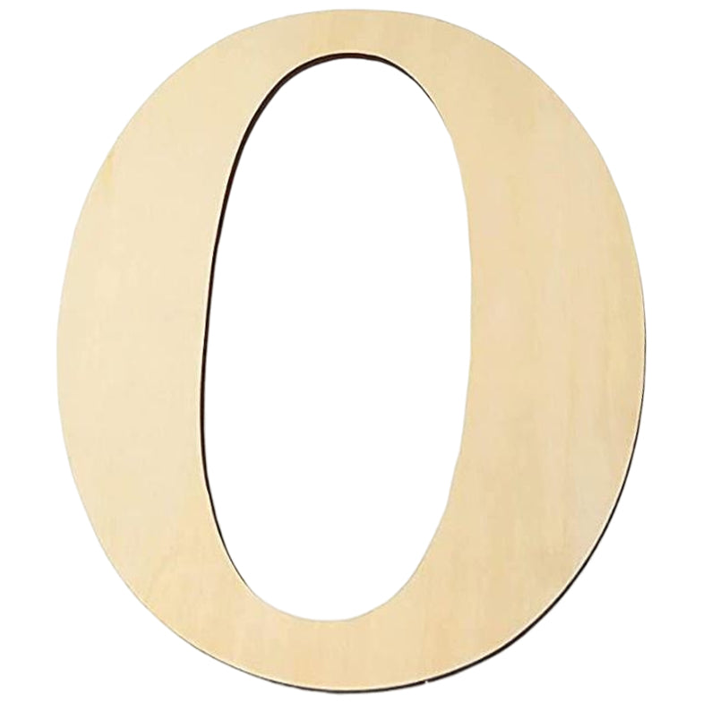 17 Inch Large Unfinished Wooden Letters and Numbers for Crafts and Home Event Decorations