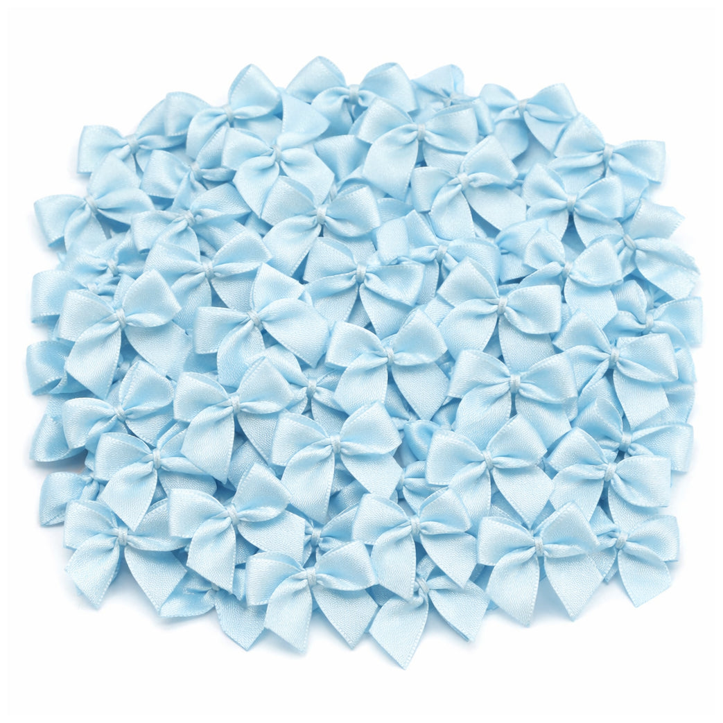 1 Inch Mini Satin Ribbon Bows for DIY Crafts Wedding Decor and Gift Box Decoration