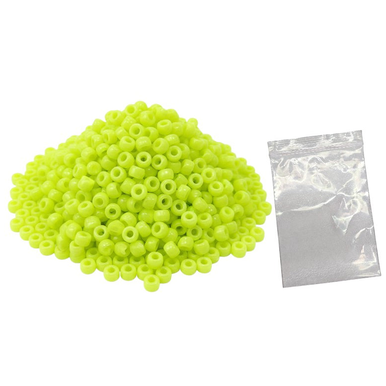 Plastic Pony Beads for Bracelets, Hair Braids, Jewelry Making and DIY Craft Projects