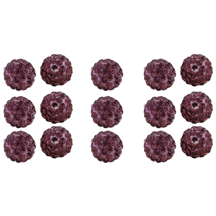 10mm White Rhinestone Beads for Jewelry Making Round Disco Crystal Beads for DIY Bracelets, Earrings and Necklaces