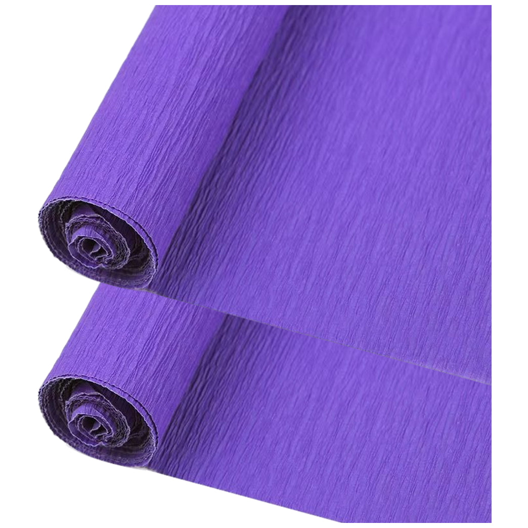 Crepe Paper Roll 19.6 Inch Wide 8ft Long for Flower Making Party and Craft Decor, Pack of 2