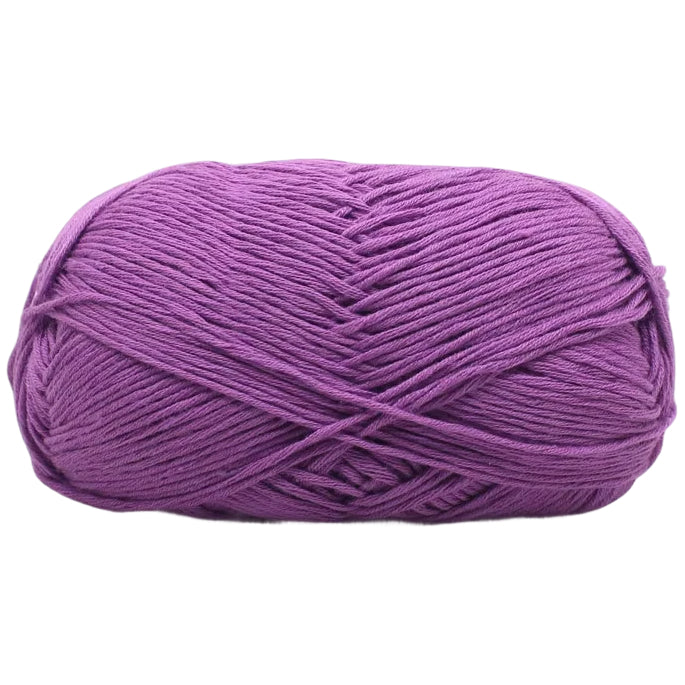 4-Ply Fingering Weight Yarn, 153 Yards 50g/1.76oz 100% Cotton Thin Yarn for Crochet & Knitting