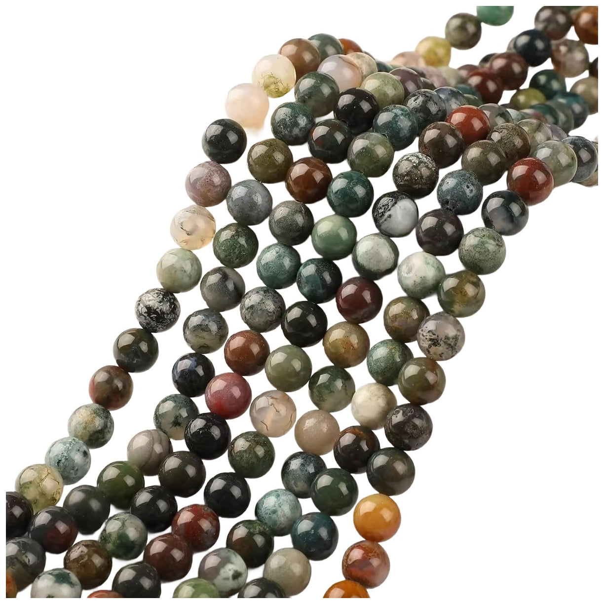 Multicolor Natural Gemstone Spacer Beads for DIY Bracelet and Necklace Making