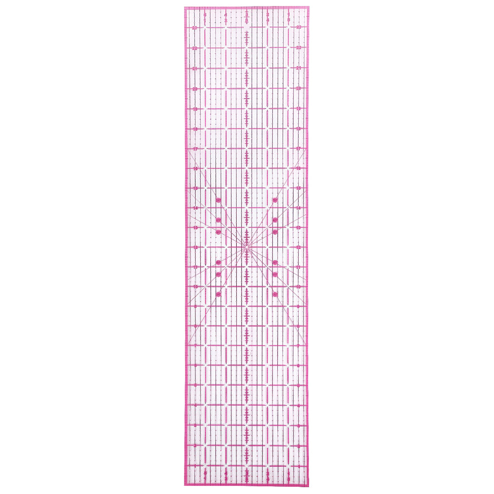 Acrylic Sewing and Quilting Ruler With Gridlines for Fabric Cutting, Measuring, Arts, and Craft Supplies