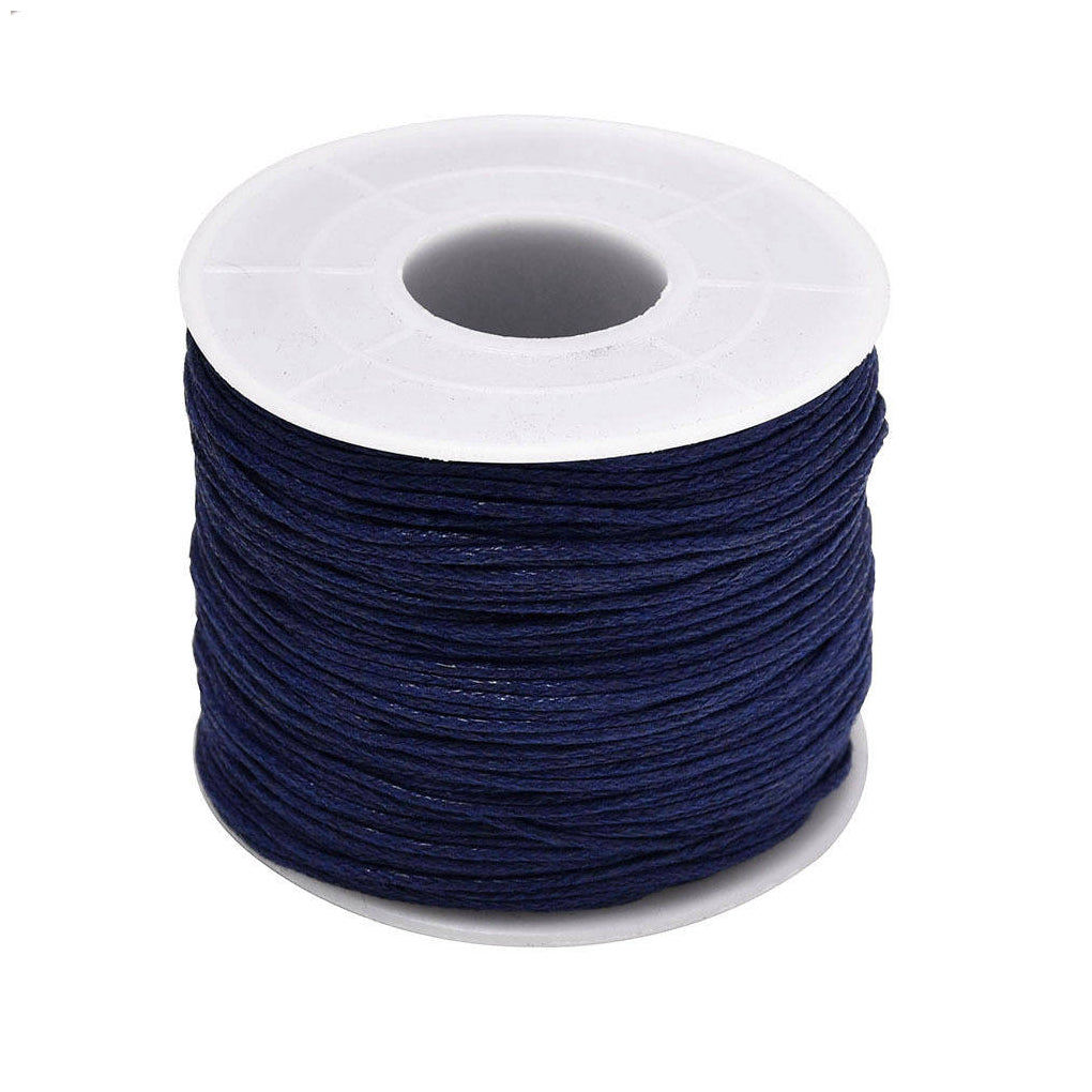 1mm 76.55 Yards Waxed Cotton Cord String for Beading, Macrame, Bracelet, and Necklace Making