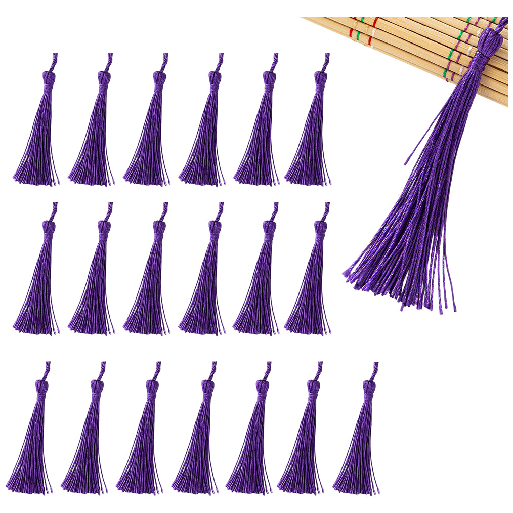 Handmade Silky Tassel Set for Jewelry Making, Keychains, Gift Tags, Sewing Crafts, and Home Decor, Pack of 20
