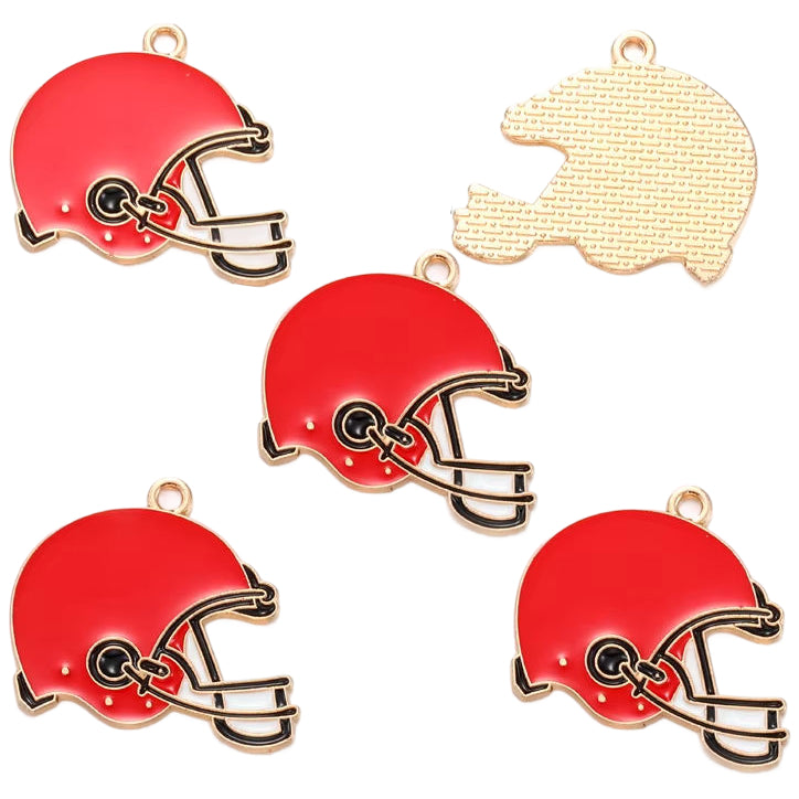 Alloy Sports Charms with Rhinestones for Jewelry Making, Bracelets, Necklaces, and DIY Crafts, Pack of 20