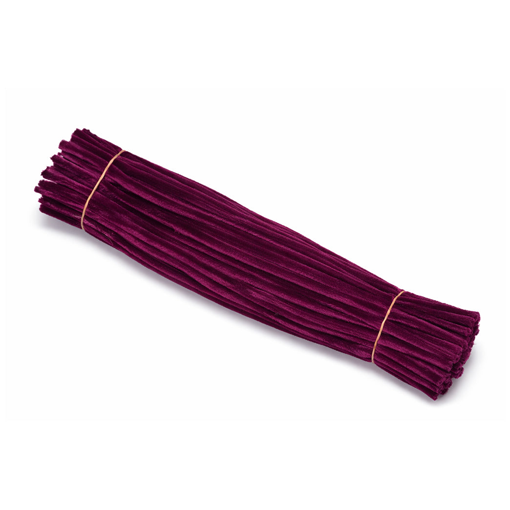 11.8 Inch Chenille Stem Pipe Cleaners 6 to 7mm for DIY Crafts and Kids Projects, Pack of 100