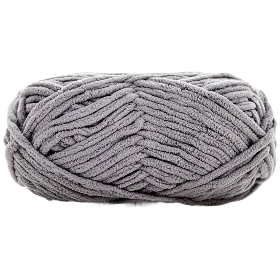 Soft Velvet Chenille Yarn for Crocheting, 100g/3.53oz, 74.3 Yards, Baby Blanket Yarn