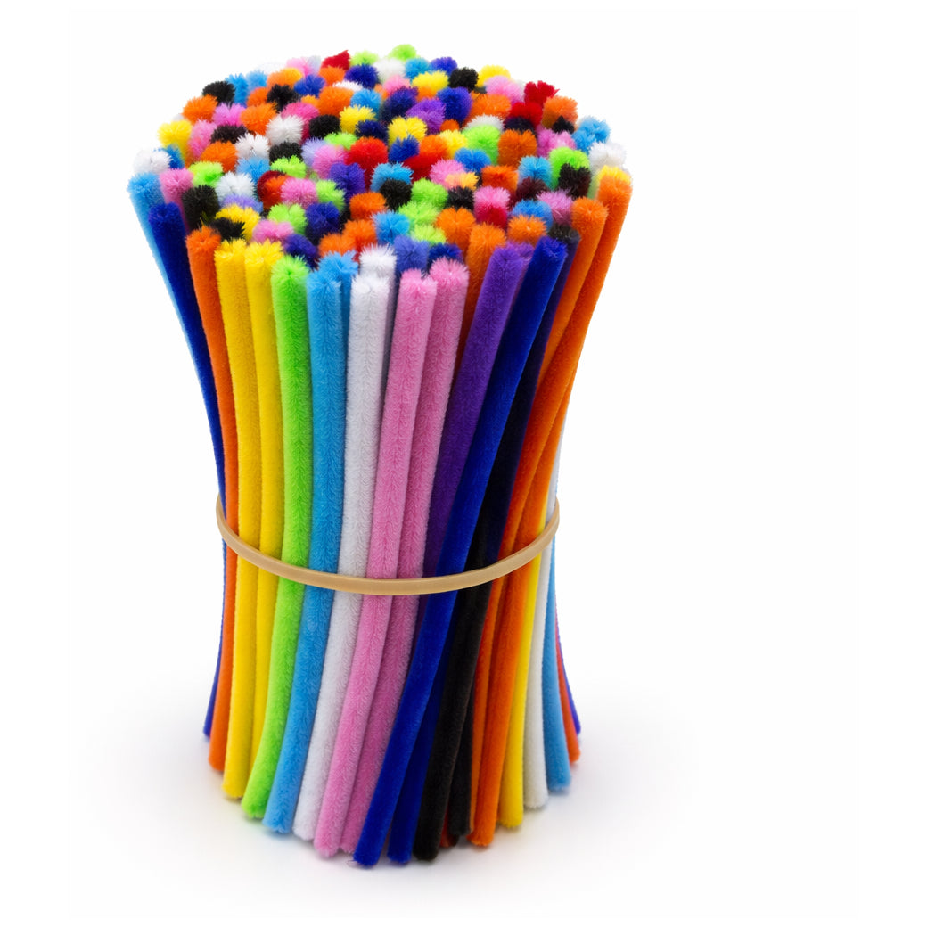 12 Inch Chenille Stem Pipe Cleaners 6 to 7 mm Thick for DIY Crafts and Decorations