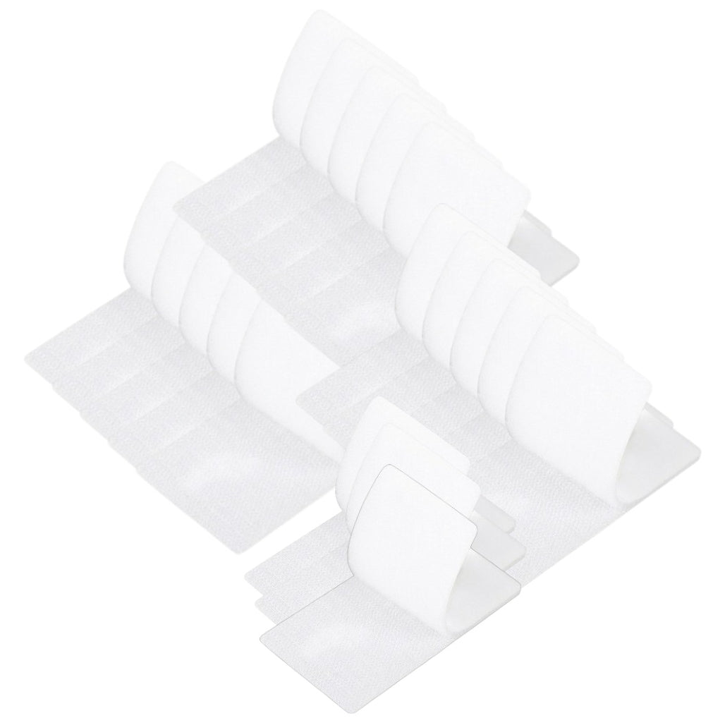 Strips with Adhesive for Fabric, No Sew Stick On for Fabric, Sticky Back for Clothes, Curtains - Heavy Duty Double Sided Hook and Loop Hem Tape Fasteners, No Sewing No Iron