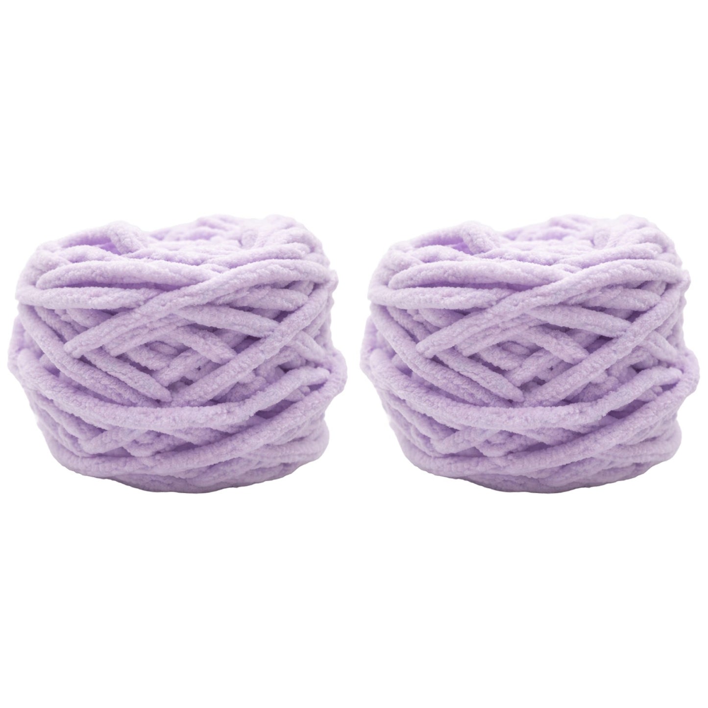 Soft Chenille Yarn for Crocheting Knitting Plush Crafts Blankets Scarves Hats and DIY Projects 100 Grams/3.52oz 54.68 yards, Pack of 2