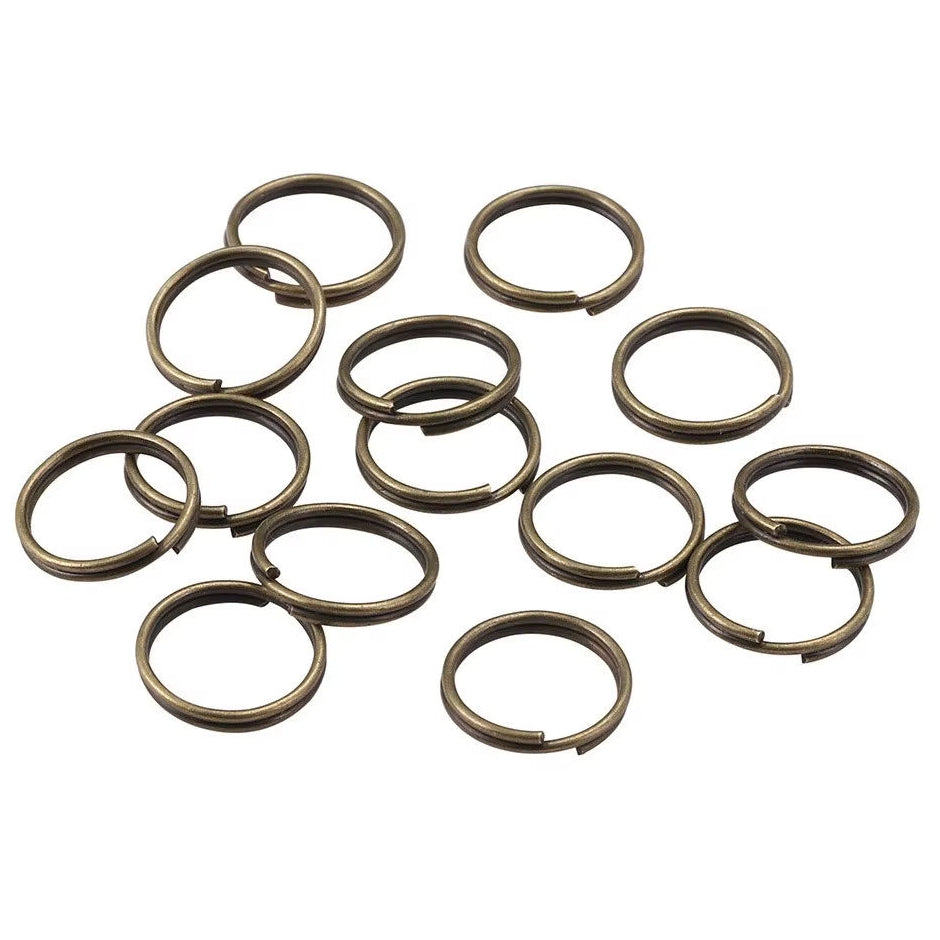 5.8mm Mini Double Loop Split Jump Rings for Jewelry, Keychains, and DIY Crafts, Pack of 200