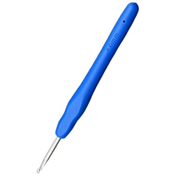 Ergonomic Aluminum Crochet Hook with Comfortable Handle for Arthritic Hands and DIY Knitting