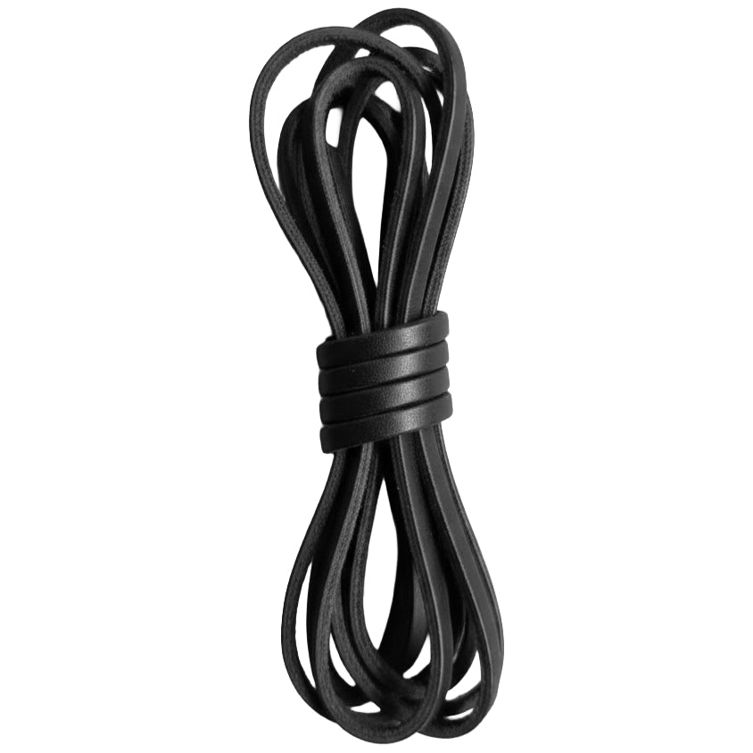 Flat Genuine Leather Cord Strip for Jewelry Braiding Crafts Shoelace Repair Sewing and Leatherworking Projects