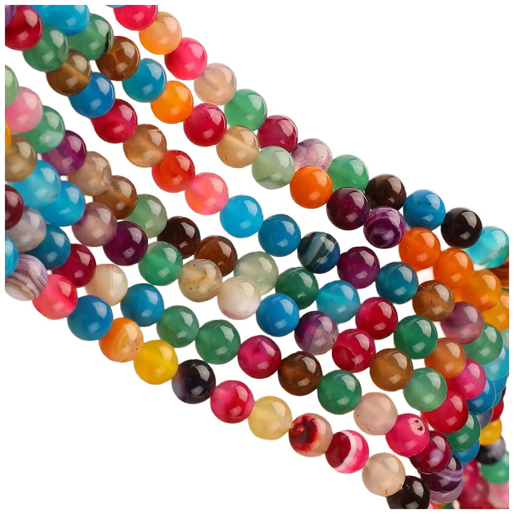 Multicolor Natural Gemstone Spacer Beads for DIY Bracelet and Necklace Making