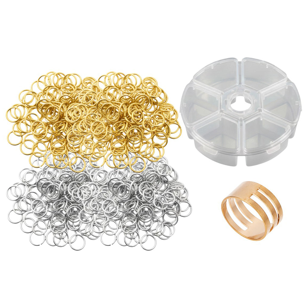 Stainless Steel 18 Gauge Jump Rings Open Connector Rings for Jewelry Making, Chainmail, Keychains and DIY Crafts