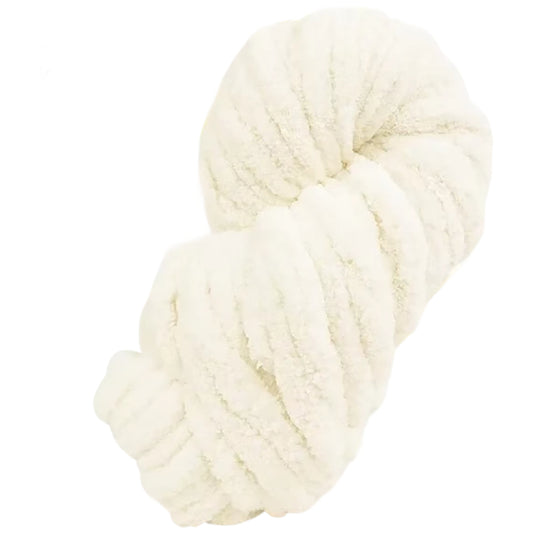 Super Chunky Chenille Yarn Soft Thick Fluffy Polyester for Arm Knitting Blankets and Home Decor, 20mm Thick 250 Grams/8.82oz 27.34 yards