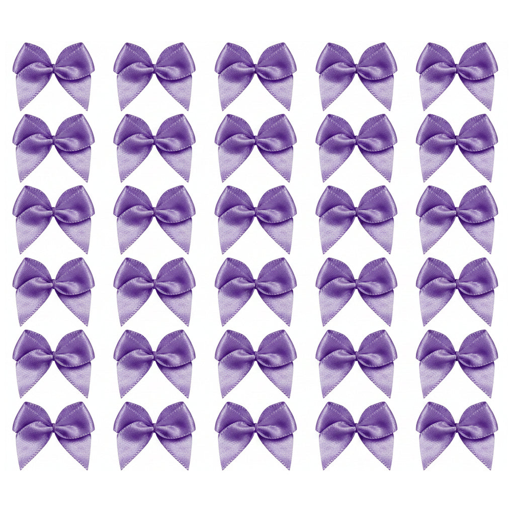 1 Inch Mini Satin Ribbon Bows for DIY Crafts Wedding Decor and Gift Box Decoration