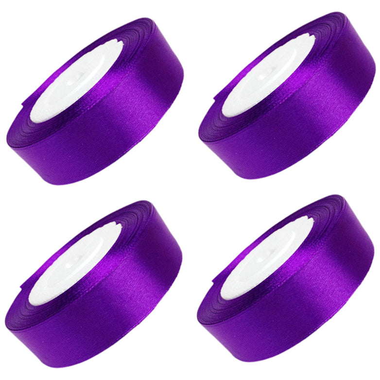 Satin Ribbon 4 Rolls 40 Yards for Gift Wrapping Crafts Weddings and Decorations