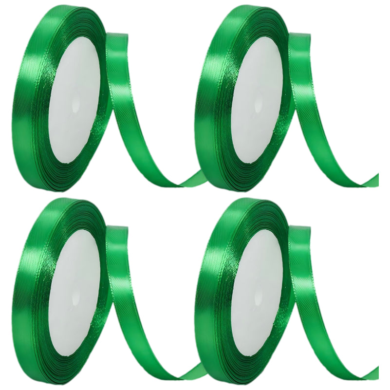 Satin Ribbon 4 Rolls 40 Yards for Gift Wrapping Crafts Weddings and Decorations