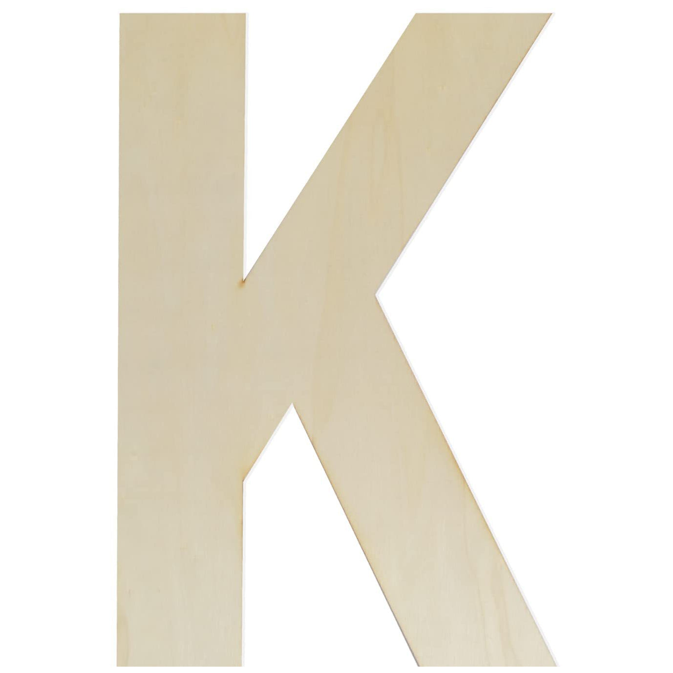 12 Inch Wooden Letter Unfinished Large Wood Alphabet Cutout For DIY Crafts Wall Decor Projects