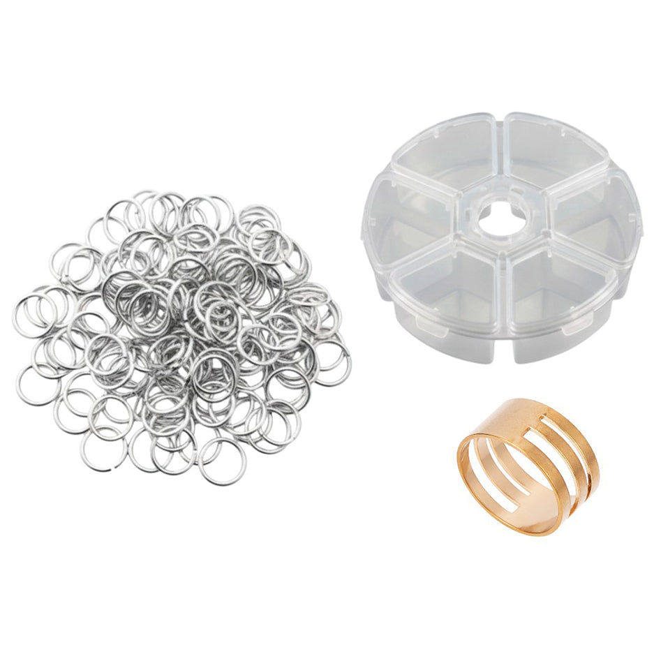 Stainless Steel 18 Gauge Jump Rings Open Connector Rings for Jewelry Making, Chainmail, Keychains and DIY Crafts