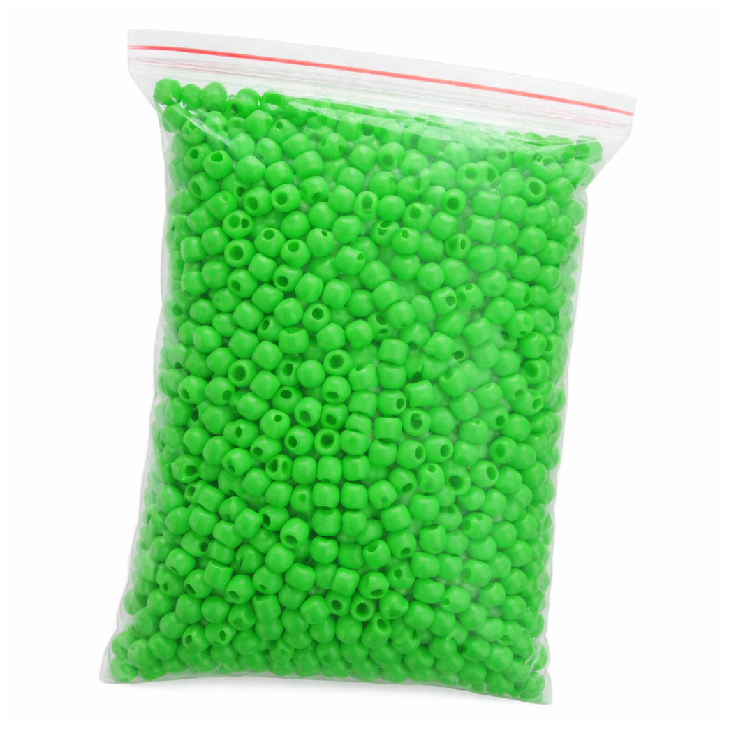 6x9mm Acrylic Pony Beads with 4mm Hole for Bracelets Jewelry Making and DIY Crafts, Pack of 1000