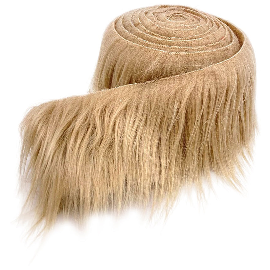 60 Inch Faux Fur Fabric Precut Strips Fluffy Craft Fur for Gnome Beards and Costumes