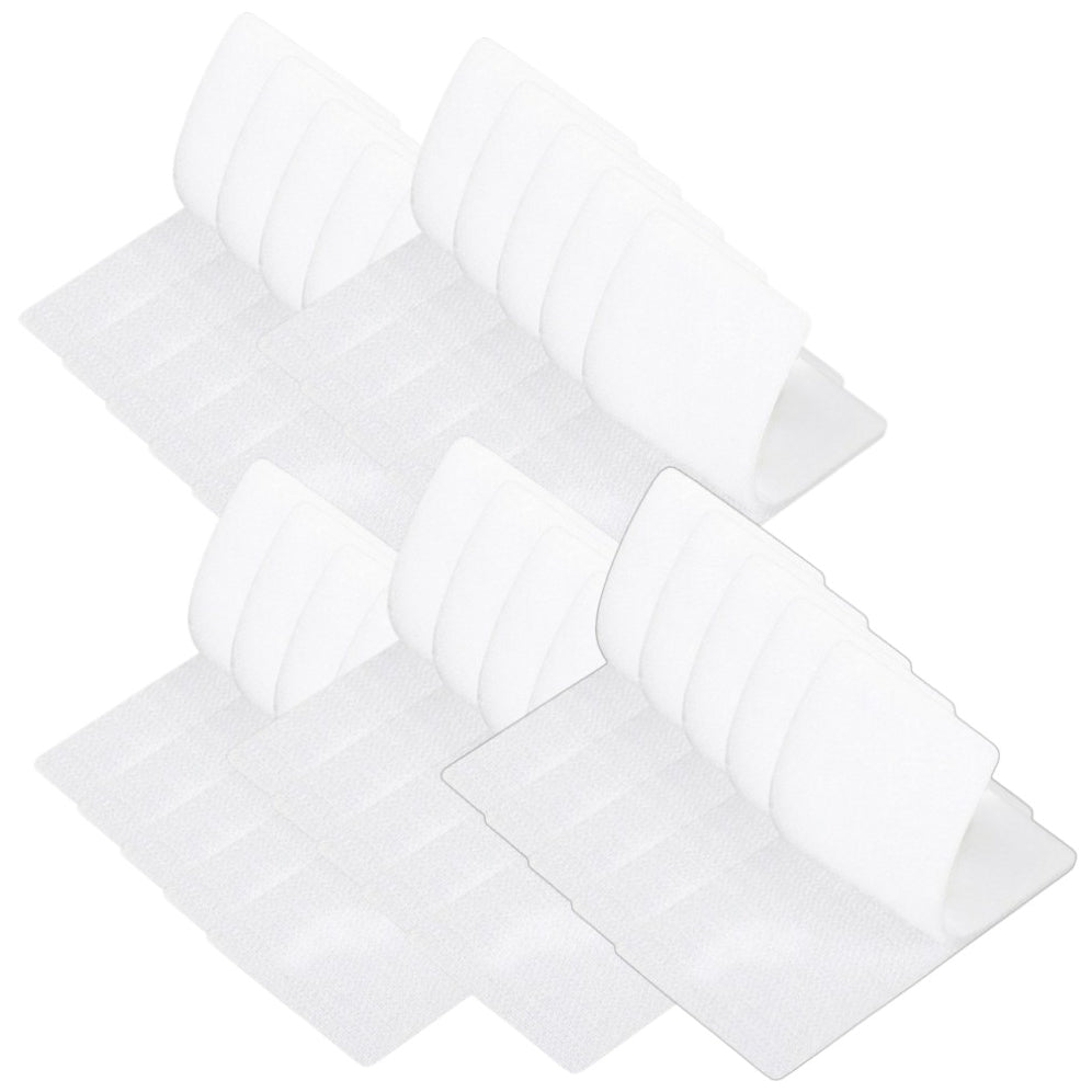 Strips with Adhesive for Fabric, No Sew Stick On for Fabric, Sticky Back for Clothes, Curtains - Heavy Duty Double Sided Hook and Loop Hem Tape Fasteners, No Sewing No Iron