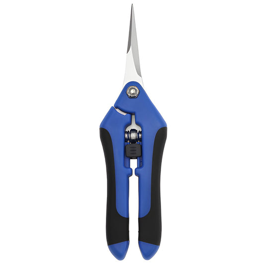Stainless Steel Pruning Shears Micro Tip Spring Scissors for Garden Harvest Sewing Crafts and DIY Projects