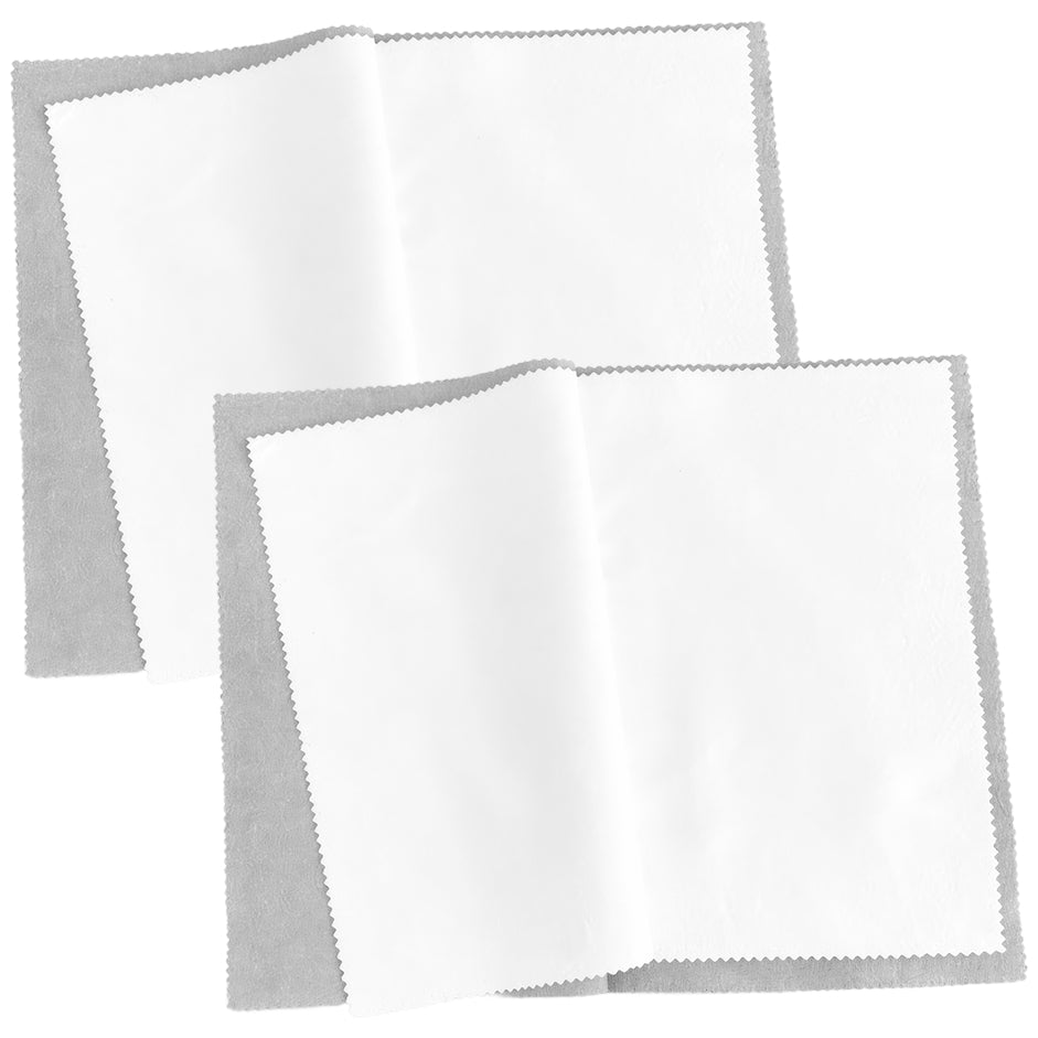 Jewelry Polishing Cloth Multi Layer Cotton Cleaning Cloth for Gold Silver Platinum Jewelry, Pack of 2
