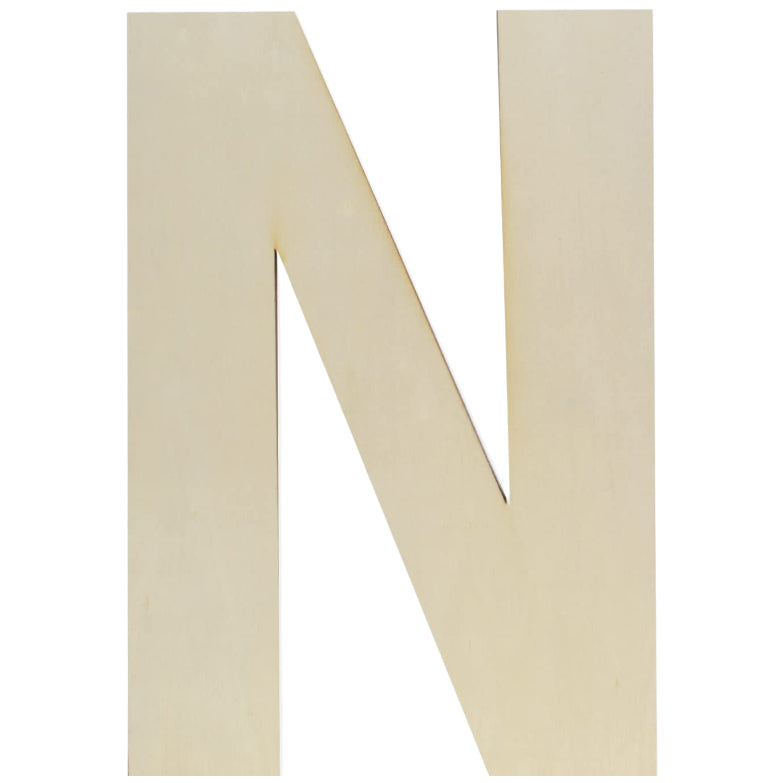 Unfinished Wooden Letter Style Surface for DIY Arts Crafts Home Decor Projects