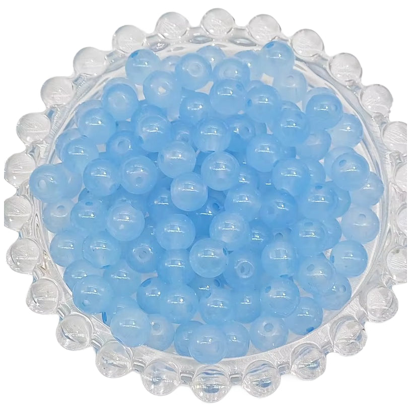 Multicolor Natural Stone Beads for Jewelry Making Round Genuine Gemstone Beading Set, Pack of 100