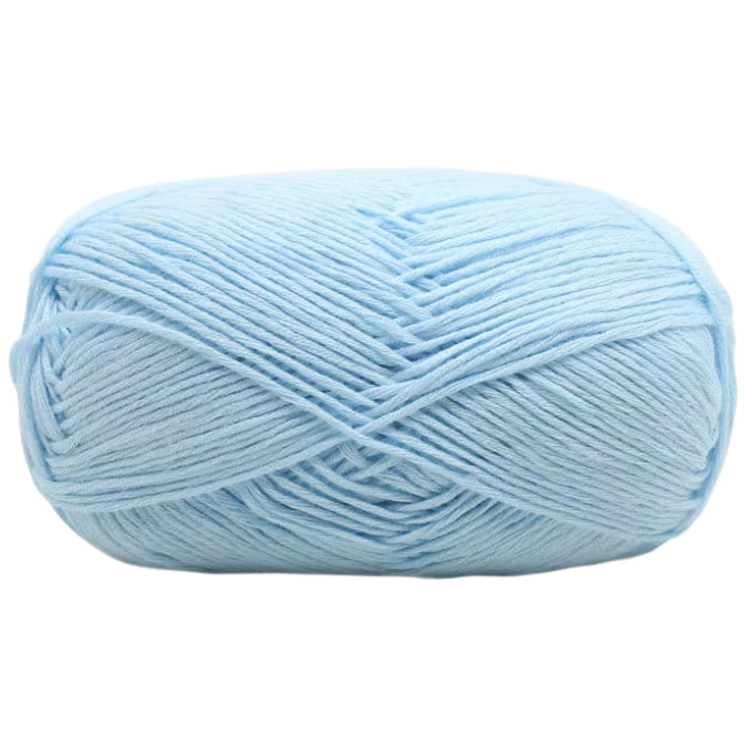 4-Ply Fingering Weight Yarn, 153 Yards 50g/1.76oz 100% Cotton Thin Yarn for Crochet & Knitting