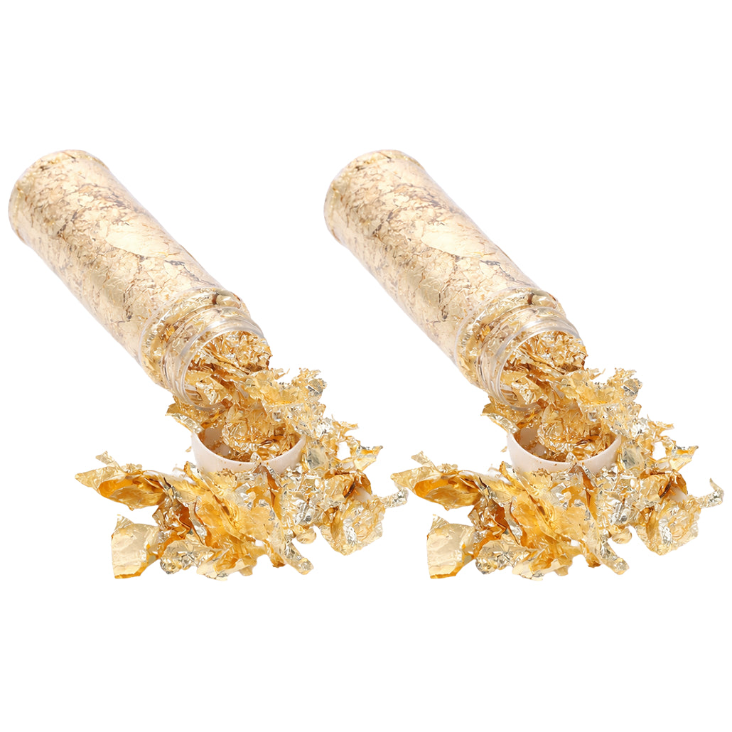 Metallic Foil Flakes with Tweezers for Resin Nail Art Painting Jewelry Making and DIY Crafts