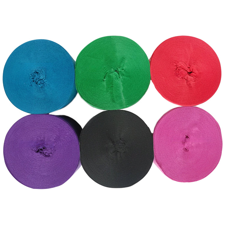 Crepe Paper Streamers 82ft Each Roll for Birthday, Wedding, and Party Decorations 1.77 Inch, Pack of 6