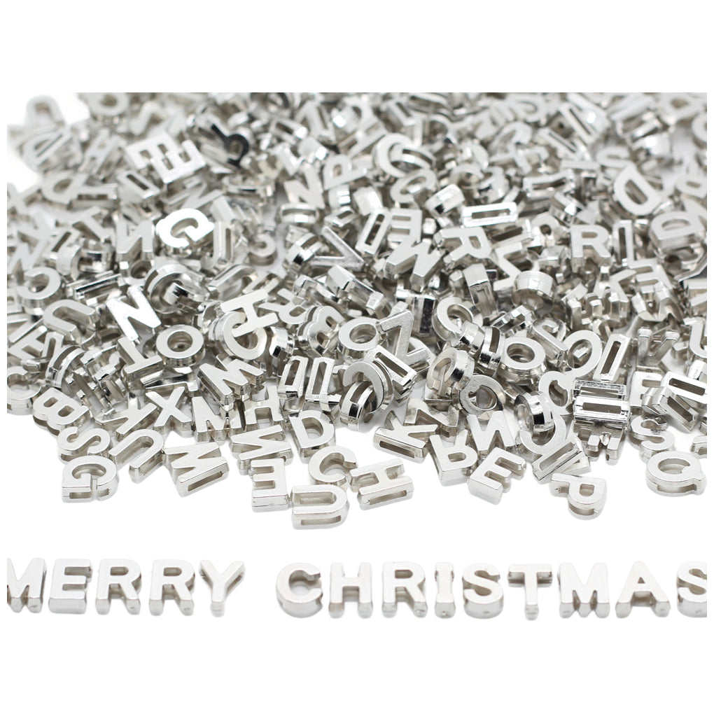 Large Alphabet Letter Beads 9x12mm Plastic Charms for Bracelets Necklaces Keychains Jewelry Making