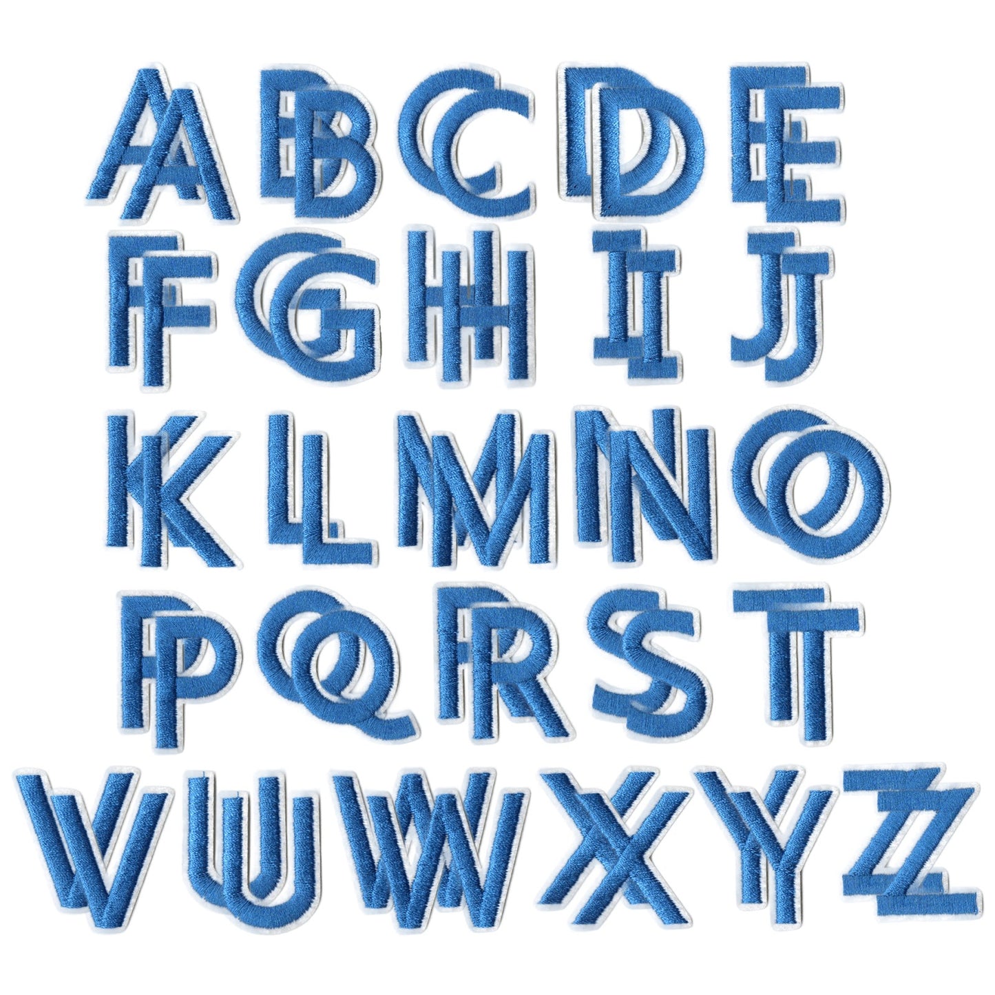 Iron On Alphabet Letter Patches A to Z Embroidered Applique for Clothes Hats Jeans