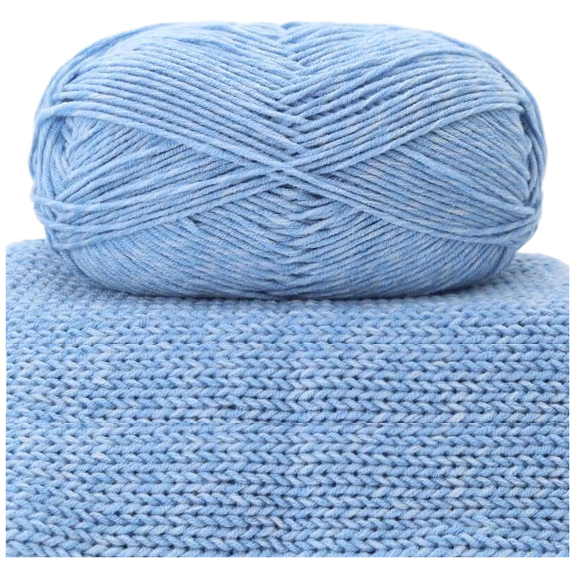 Stonewash Jeans Yarn, Soft Craft Yarn for Knitting and Crocheting, 100 Grams/3.53oz 262.47 Yards