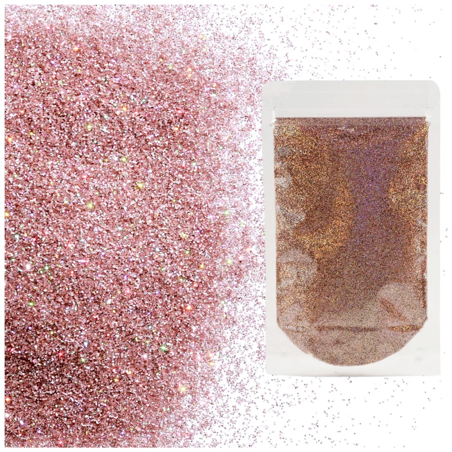 Holographic Fine Glitter 2mm 1/128 for Crafts Resin Jewelry Keychains and Party Decorations